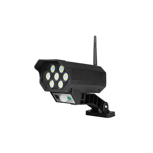 Lampe solaire LED “fausse caméra” SMD avec détecteur de mouvement et capteur crépusculaire – éclairage extérieur dissuasif IP65
