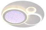 Plafonnier LED Filaires 84W 75 lm/W – Blanc & Gris – CCT avec Télécommande