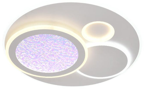 Plafonnier LED Filaires 84W 75 lm/W – Blanc & Gris – CCT avec Télécommande