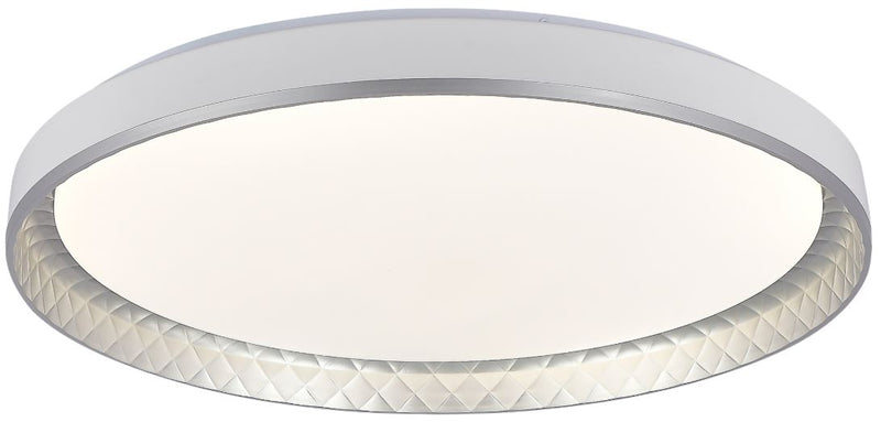 Plafonnier LED Filaires 36W 90 lm/W – Argent – 3CCT Mémoire + Télécommande