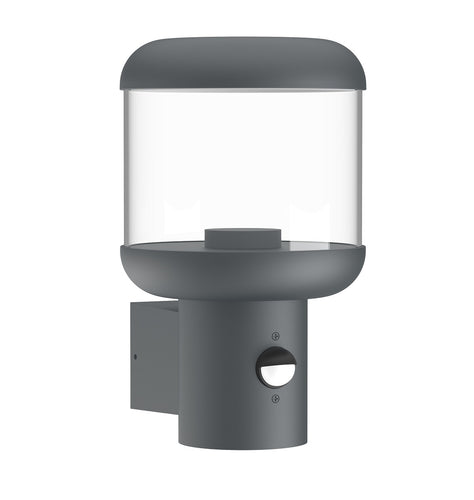 Applique Murale filaires LED Aluminium PC Transparent E27 220-240V IP54 – Détecteur de Mouvement PIR