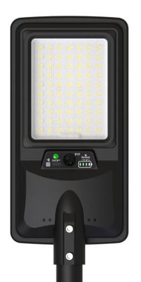 Lampadaire solaire LED 2250LM 12Ah IP65 6000K + télécommande