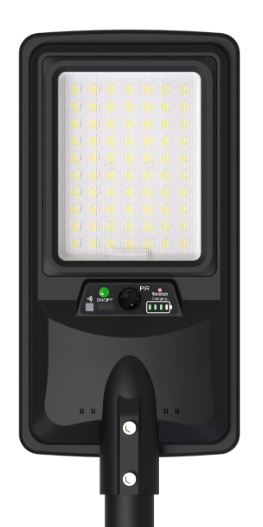 Lampadaire solaire LED 2250LM 12Ah IP65 6000K + télécommande