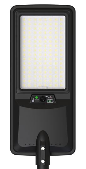 Lampadaire solaire LED 4500LM 25Ah IP65 6000K + télécommande
