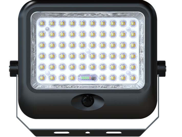 Projecteur solaire LED 4800LM 15Ah CCT IP65 + capteur - télécommande