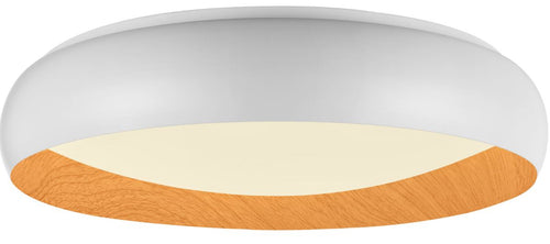 Plafonnier LED Filaires 36W 75 lm/W Blanc & Bois – Température de couleur réglable (CCT)
