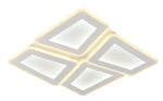 Plafonnier LED Filaires 128W 75 lm/W – Blanc & Gris – CCT avec Télécommande