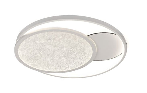 Plafonnier LED Filaires 64W 75 lm/W – Blanc & Gris – CCT avec Télécommande