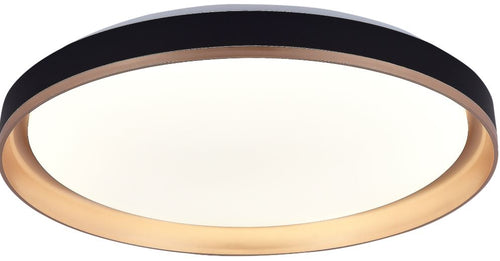 Plafonnier LED Filaire 36W 90 lm/W – Noir & Doré – 3CCT Mémoire + Télécommande