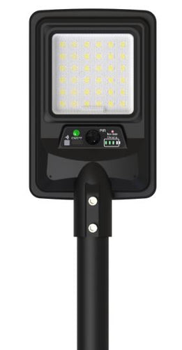 Lampadaire solaire LED 1500LM 8Ah IP65 6000K + télécommande