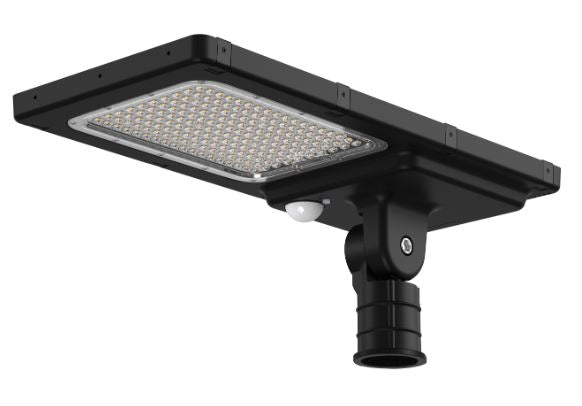 Lampadaire hybride LED solaire/secteur 9600LM/60W 12Ah/12.8V IP65 4000K+6000K + télécommande