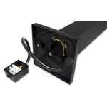 Lampe de jardin filaire LED 7W Lora 50 cm noire – Borne extérieure moderne et économe en énergie