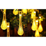 Guirlande Solaire 20 LED “Lézard / Goutte” 4,85 m – Éclairage Décoratif Extérieur IP44 Blanc Chaud pour Jardin & Terrasse