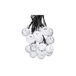 Guirlande Solaire LED Extérieure 20 Boules Lumineuses 4,85 m – Blanc Chaud IP44