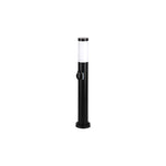 Lampe de jardin LED Filaire E27 Manille 65 cm noire – Borne extérieure moderne IP44