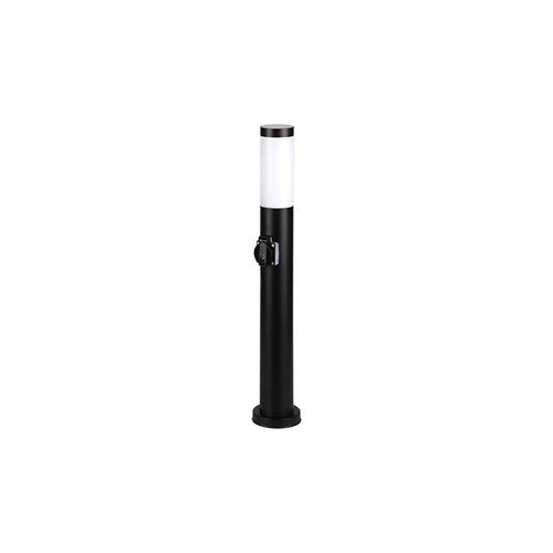 Lampe de jardin LED Filaire E27 Manille 65 cm noire – Borne extérieure moderne IP44