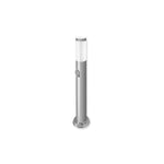 Lampe de jardin LED Filaire E27 Manille 65 cm argentée – Borne extérieure moderne IP44