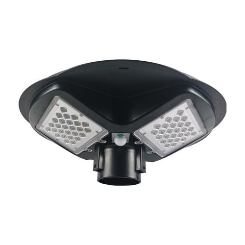 Lampe solaire LED 150W type lanterne 5000K IP65 avec capteur de mouvement et crépuscule – éclairage extérieur puissant