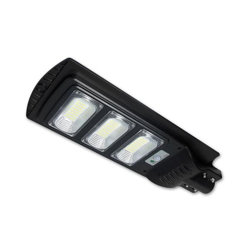 Lampe solaire LED street 150W IP65 avec télécommande – éclairage extérieur automatique 6000K haute puissance