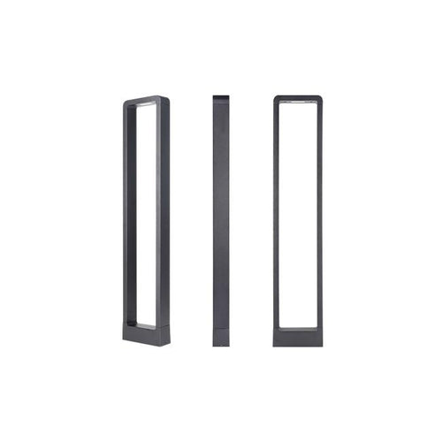 Lampe LED Filaire d’extérieur Rio 7W – Applique de jardin sur pied 80 cm noire moderne