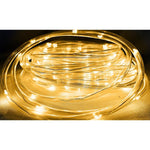 Guirlande Solaire LED Extérieure 100 LED Tube 11,9 m – Éclairage Jardin Étanche IP44 Blanc Chaud