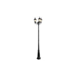Lampadaire LED Filaire Victoria E27 (x3) – Éclairage extérieur 237,5 cm triple borne noire moderne