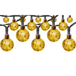 Guirlande Solaire LED Extérieure 40 LED 7,85 m – Boules Rondes Blanc Chaud IP44