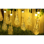 Guirlande Solaire LED Extérieure 40 LED 7,85 m – Gouttes Lumineuses Blanc Chaud IP44