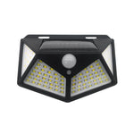 Lampe solaire LED extérieure 100 SMD avec détecteur de mouvement PIR – éclairage de jardin automatique étanche