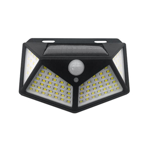 Lampe solaire LED extérieure 100 SMD avec détecteur de mouvement PIR – éclairage de jardin automatique étanche