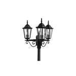 Lampadaire LED Filaire Victoria E27 (x3) – Éclairage extérieur 237,5 cm triple borne noire moderne