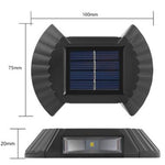 Lot de 4 lampes solaires LED murales extérieures IP65 – éclairage façade automatique autonome