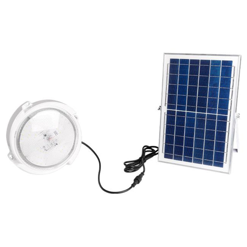 Plafonnier Solaire LED 120W IP65 5000K avec Télécommande – Éclairage Extérieur Haute Performance