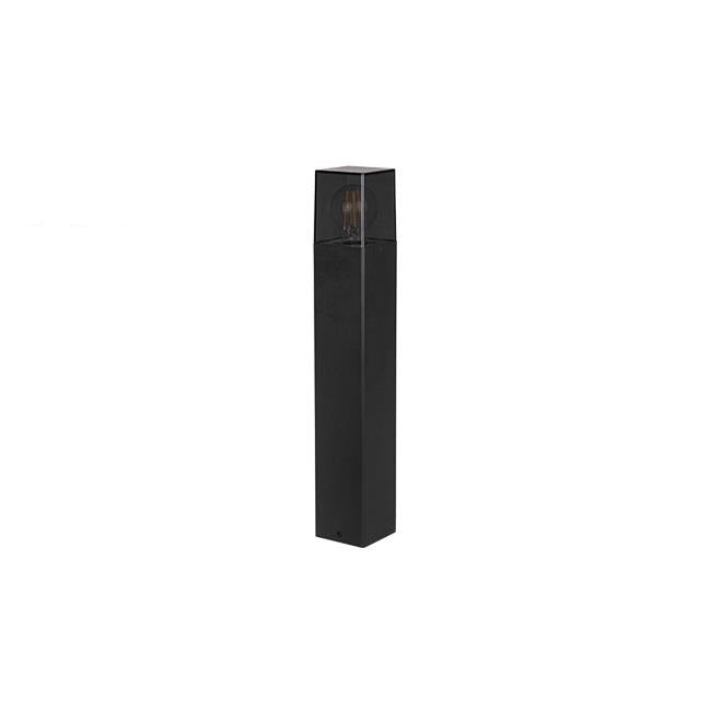 Lampe de jardin LED Filaire E27 sur pied - carrée de 50 cm borne extérieure