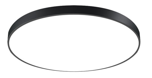 Plafonnier LED Filaire Rond 18W 80 lm/W 3000K 175–260V Noir – Puce 5630 SMD
