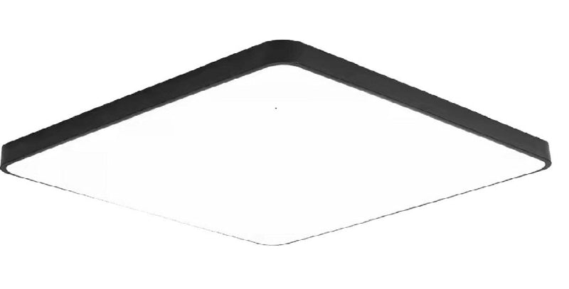 Plafonnier LED Filaire Carré 5630SMD 30W – Blanc Neutre 4500K – Noir – 80 lm/W AC175-260V