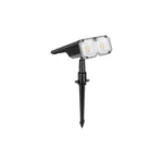 Lampe Solaire LED Duo à Piquer – Éclairage Extérieur Double Couleur Recharge Solaire + USB