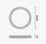 Plafonnier LED Filaires 36W 75 lm/W Blanc & Noir – Température de couleur réglable (CCT)