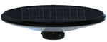 Lampe solaire de jardin/parc LED 1800LM CCT noire + mât 2,5 m + réservoir d’eau IP65 - télécommande