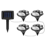 Guirlande Solaire LED Extérieure “Pattes de Chien” 4 LED 4,7 m – Éclairage Jardin IP44