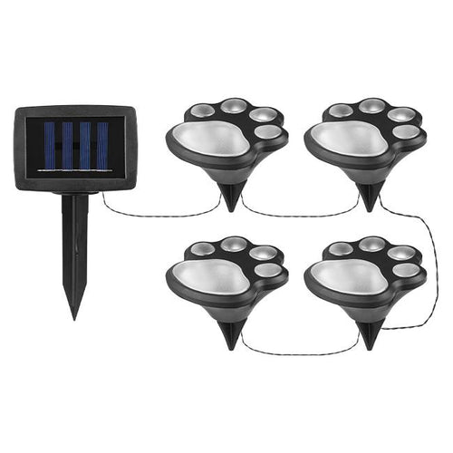 Guirlande Solaire LED Extérieure “Pattes de Chien” 4 LED 4,7 m – Éclairage Jardin IP44