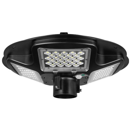 Lampe solaire LED 200W type lanterne 5000K IP65 avec détecteur de mouvement et crépuscule – éclairage extérieur haute puissance