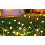Lampe Solaire LED de Jardin à Piquer 73 cm – 8 LED Blanc Chaud Étanche IP44