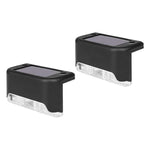 Lot de 2 lampes solaires LED pour escalier extérieur – éclairage marche mural automatique IP65