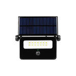 Projecteur LED Solaire Polos 10W avec Détecteur PIR – Éclairage Extérieur 4500K IP54 Autonome Noir