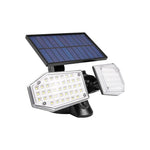 Projecteur LED Solaire 78 SMD avec Détecteur PIR – Éclairage Extérieur IP65 15W 5500K Noir Autonome