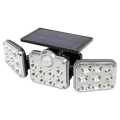 Projecteur LED Solaire 138 SMD avec Détecteur PIR et Télécommande – Éclairage Extérieur IP65 4500K Puissant et Autonome