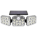Projecteur LED Solaire 138 SMD avec Détecteur PIR et Télécommande – Éclairage Extérieur IP65 4500K Puissant et Autonome