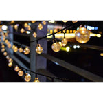 Guirlande Solaire LED Extérieure 40 LED 7,85 m – Boules Rondes Blanc Chaud IP44