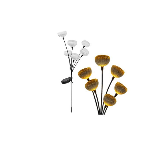 Lampe Solaire LED Fleurs 6xLED 84 cm – Décoration Lumineuse Extérieure à Piquer pour Jardin
